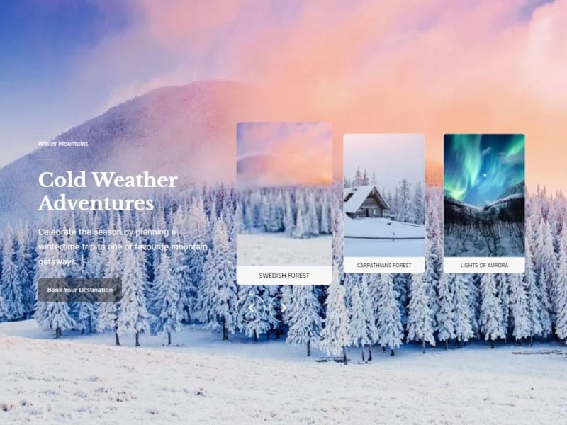 Card Carousel with the Adventure Locations